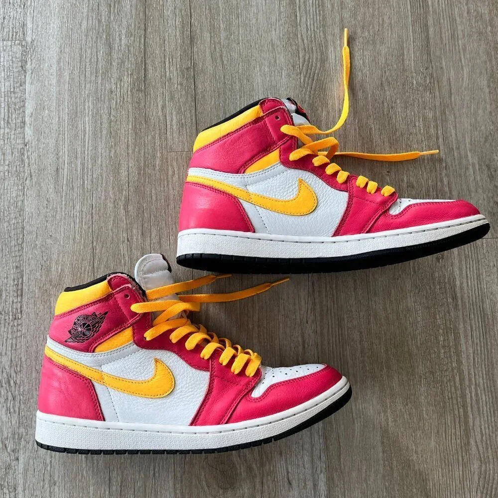 Mens Air Jordan 1 Retro High OG Light Fusion Red 555088-603 - 10